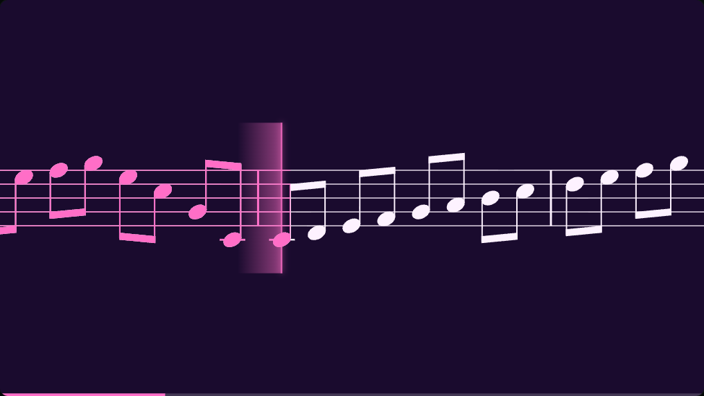Duet Musical Captions style